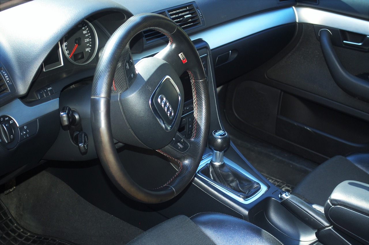 car with clean mats